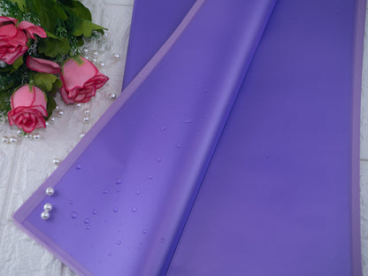 Bouquet sheet purple with transparent lining