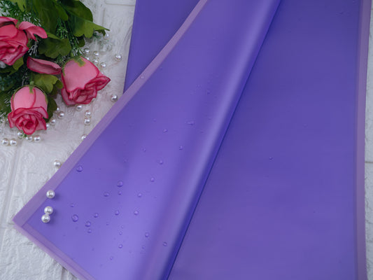 Bouquet sheet purple with transparent lining