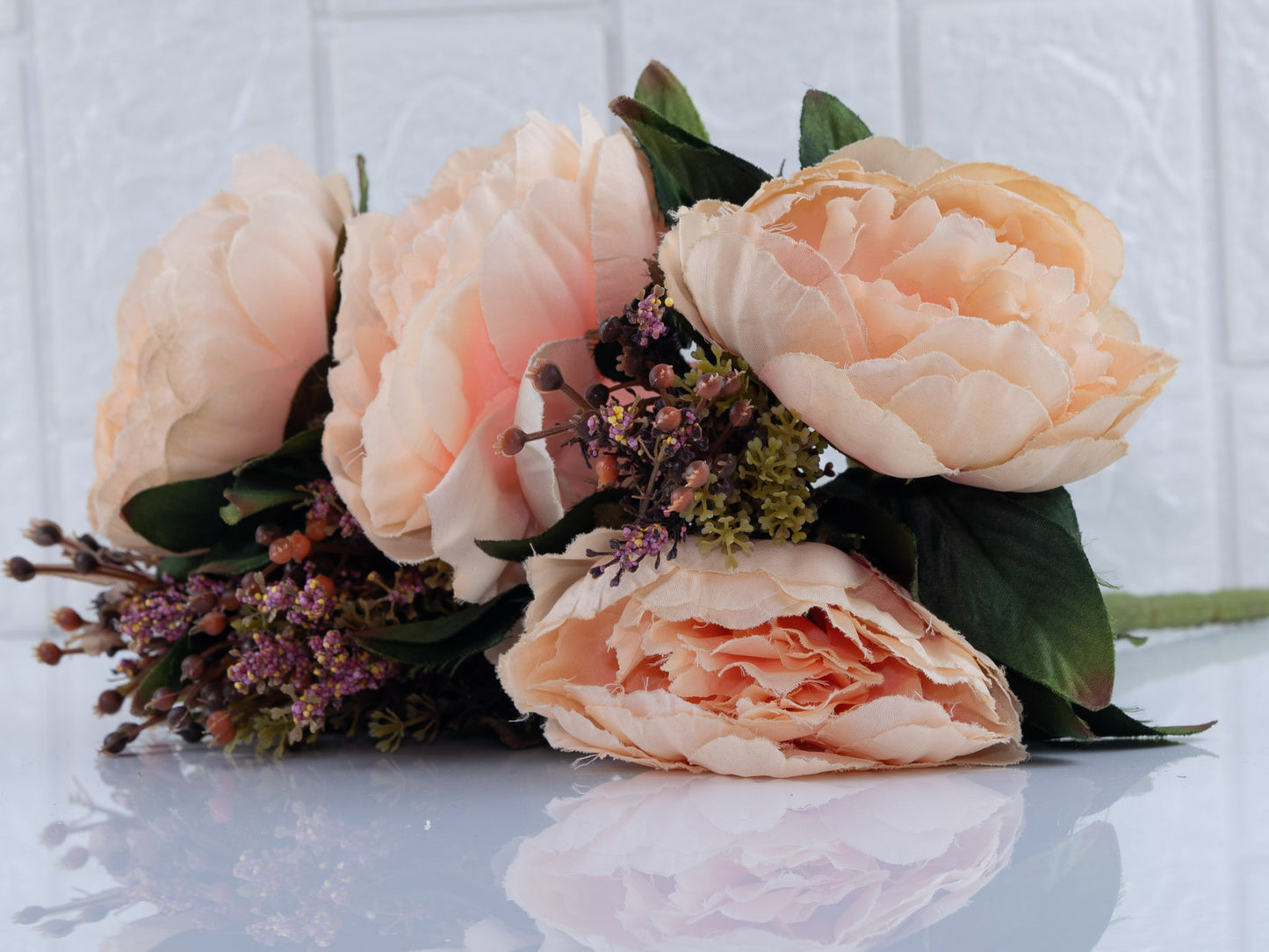 Peach peony bunch