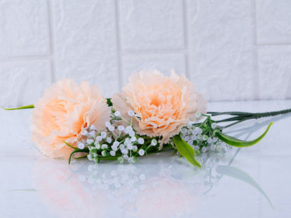 Peach Carnation (pack of 2 )