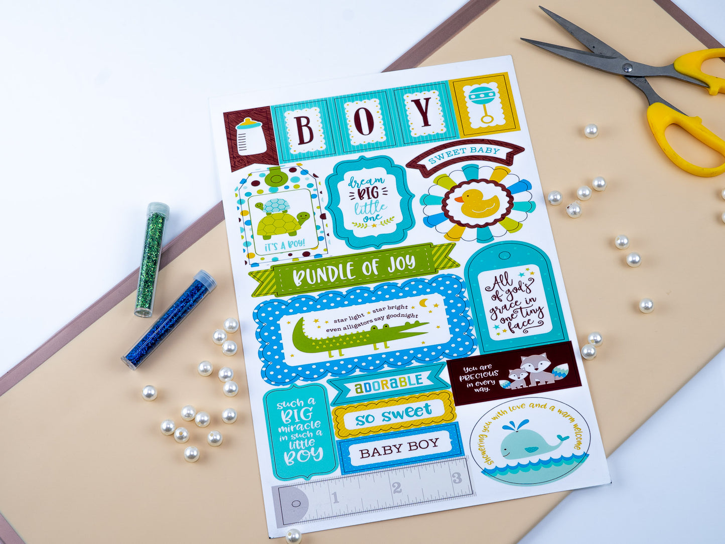 Baby boy tag sheets