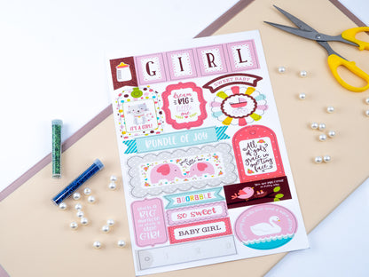 Baby girl tag sheets