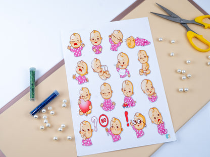 Baby girl tag sheets