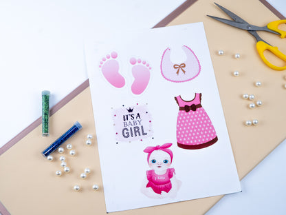 Baby girl tag sheets