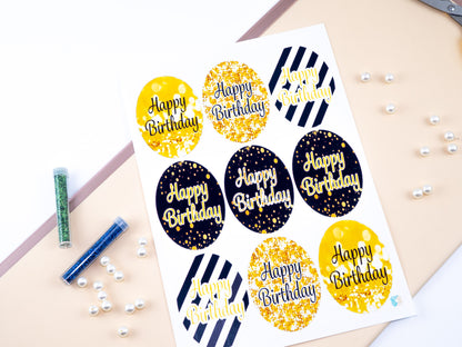 Birthday tag sheets