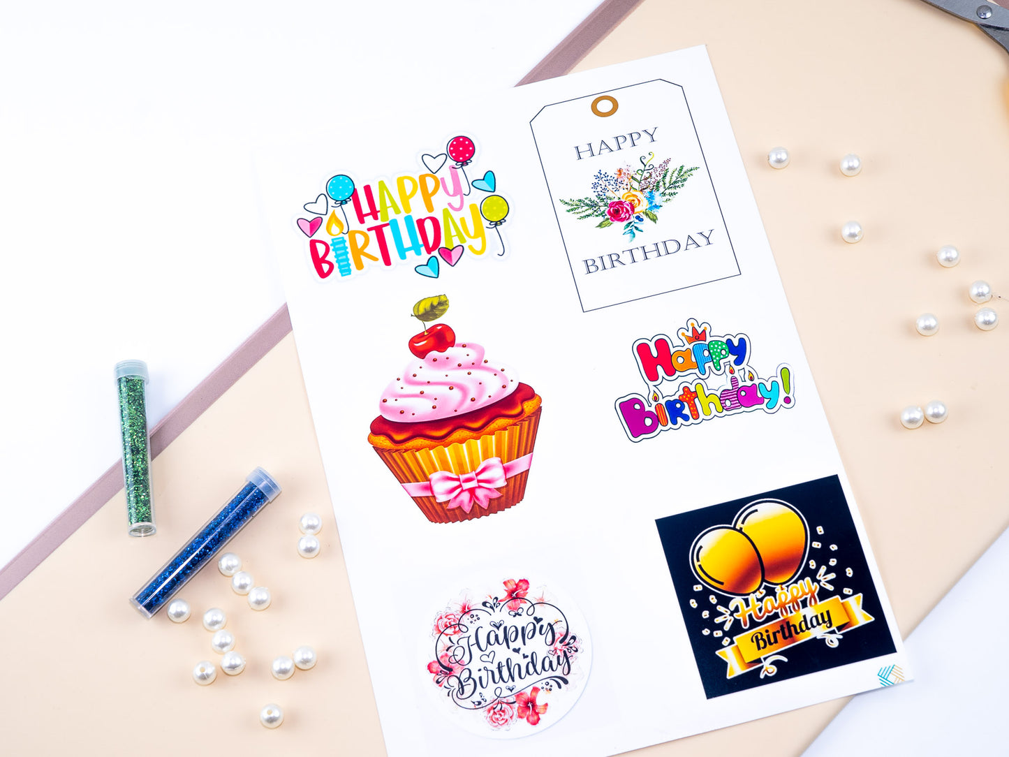 Birthday tag sheets