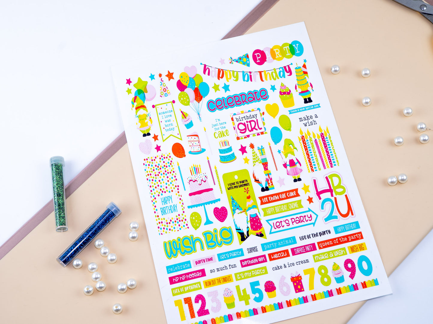 Birthday tag sheets