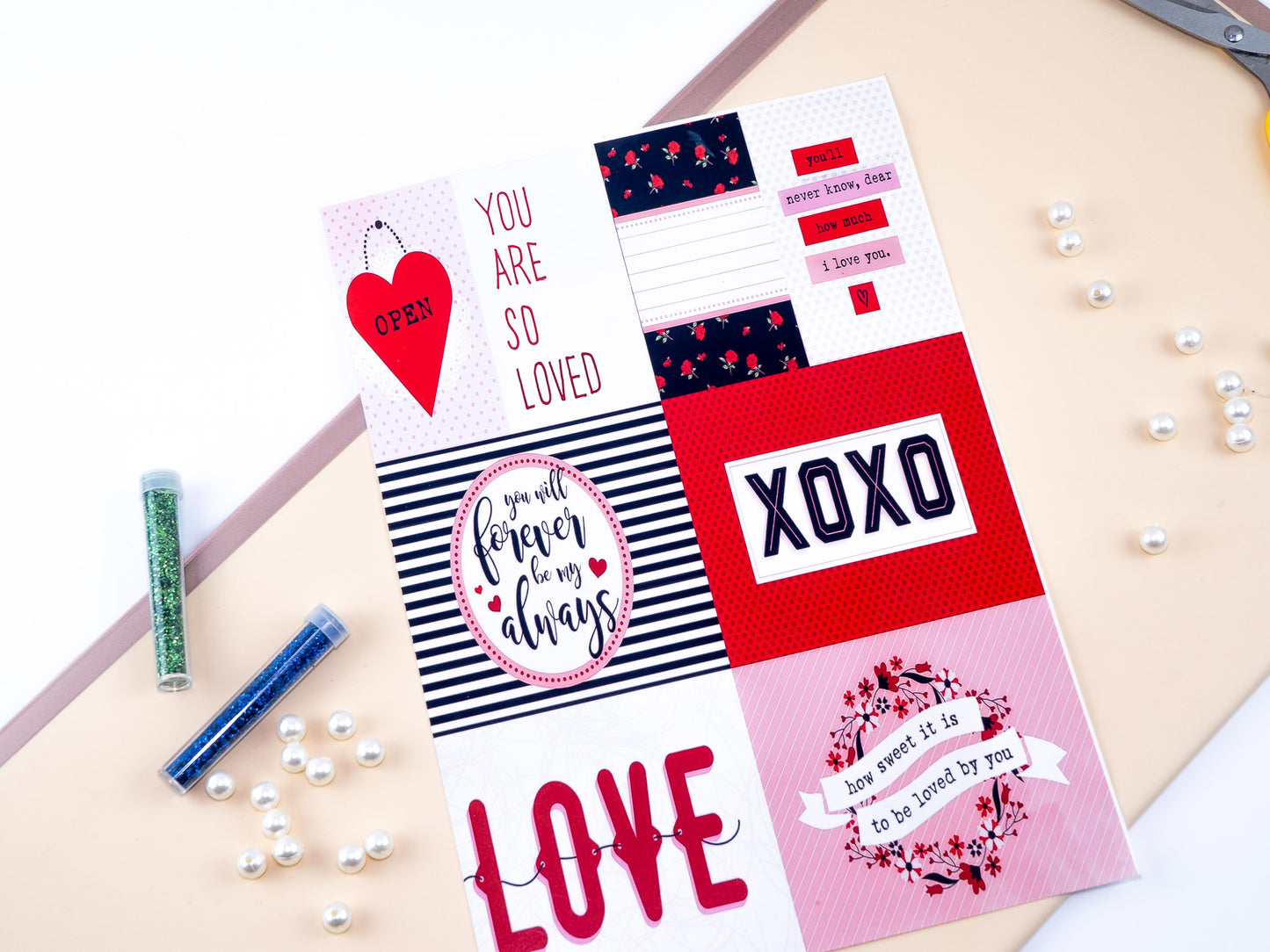 Valentine tag sheets