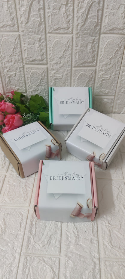 Bridesmaid corrugated boxes (pack of 4)