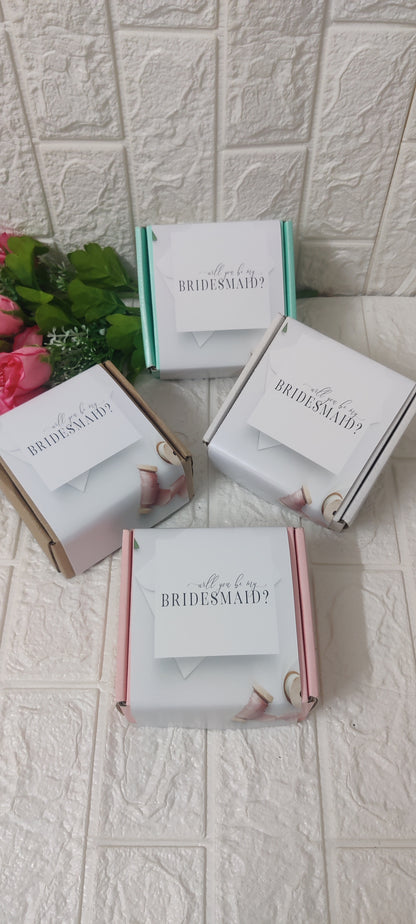 Bridesmaid corrugated boxes (pack of 4)