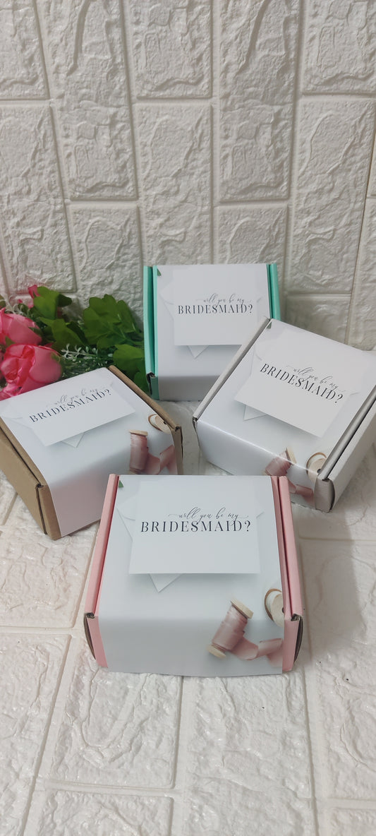 Bridesmaid corrugated boxes (pack of 4)
